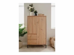 Discount Aparador Alto 2 Puertas 2 Cajones y 2 Estantes H139 cm - Plock Aparador