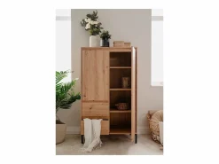 Discount Aparador Alto 2 Puertas 2 Cajones y 2 Estantes H139 cm - Plock Aparador