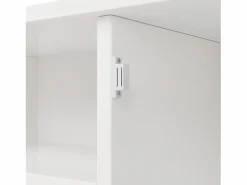 Hot Merax Aparador alto de cocina - 120 x 40 x 188 cm - con estantes regulables + botellero + 4 puertas + 2 cajones - MDF - Blanco