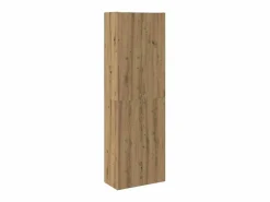 New Aparador alto madera de ingeniería roble artisan 60x32x190 cm Armario Oficina