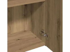 New Aparador alto madera de ingeniería roble artisan 60x32x190 cm Armario Oficina