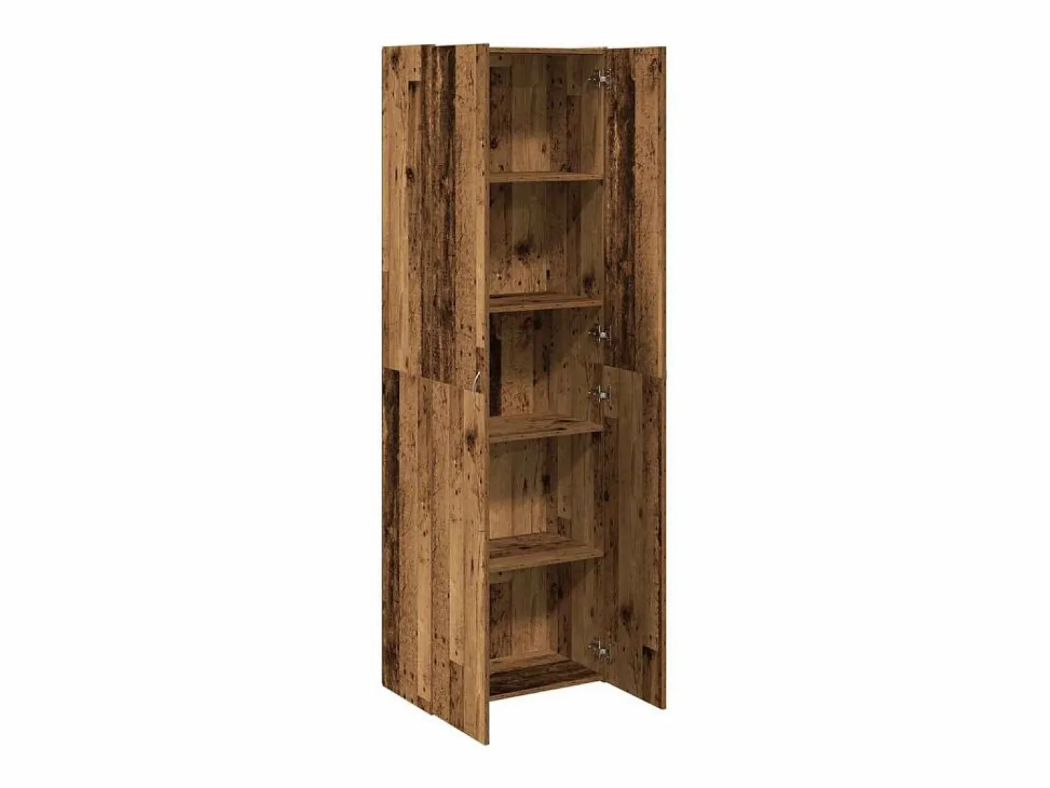 Outlet Aparador alto madera vieja 60x32x190 cm madera contrachapada Marru00f3n