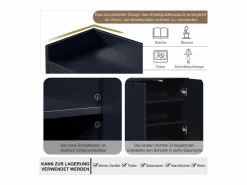 Sale Merax Aparador bajo 4 puertas - Patas de madera MDF y metal - Estilo moderno - Color - 120 x 30 x 80 cm Negro