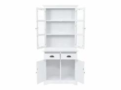 Mobikasa Aparador buffet mueble consola mueble de almacenaje mueble de porcelana con 4 puertas de MDF y madera de pino 180 cm 4402167