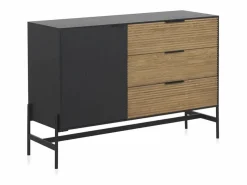 Sale Aparador chapado en madera de fresno color con puertas en natural Aparador