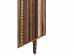 Aparador con 3 puertas multicolor de madera maciza de acacia