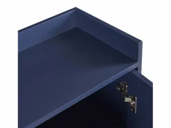 Clearance Aparador con 4 puertas sin tirador - estilo contemporáneo - madera + metal - azul Aparador