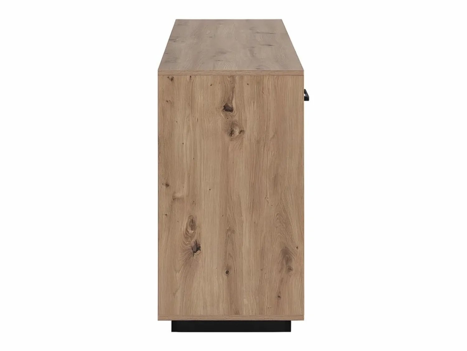 Hot Aparador con 3 puertas y 3 cajones de MDF - Natural y negro - NALAMANE Aparador