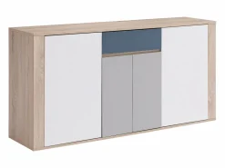 New Aparador con 4 puertas y 1 cajón - Multicolor - FILUTIA Aparador