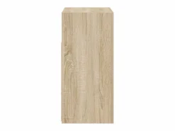 vidaxl Aparador con luces LED roble Sonoma 80x35x75 cm