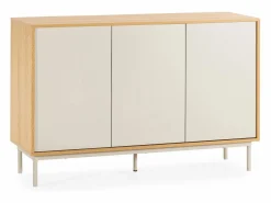 Online VS Venta-stock Aparador Cuzco 3 puertas color Roble/ Gris