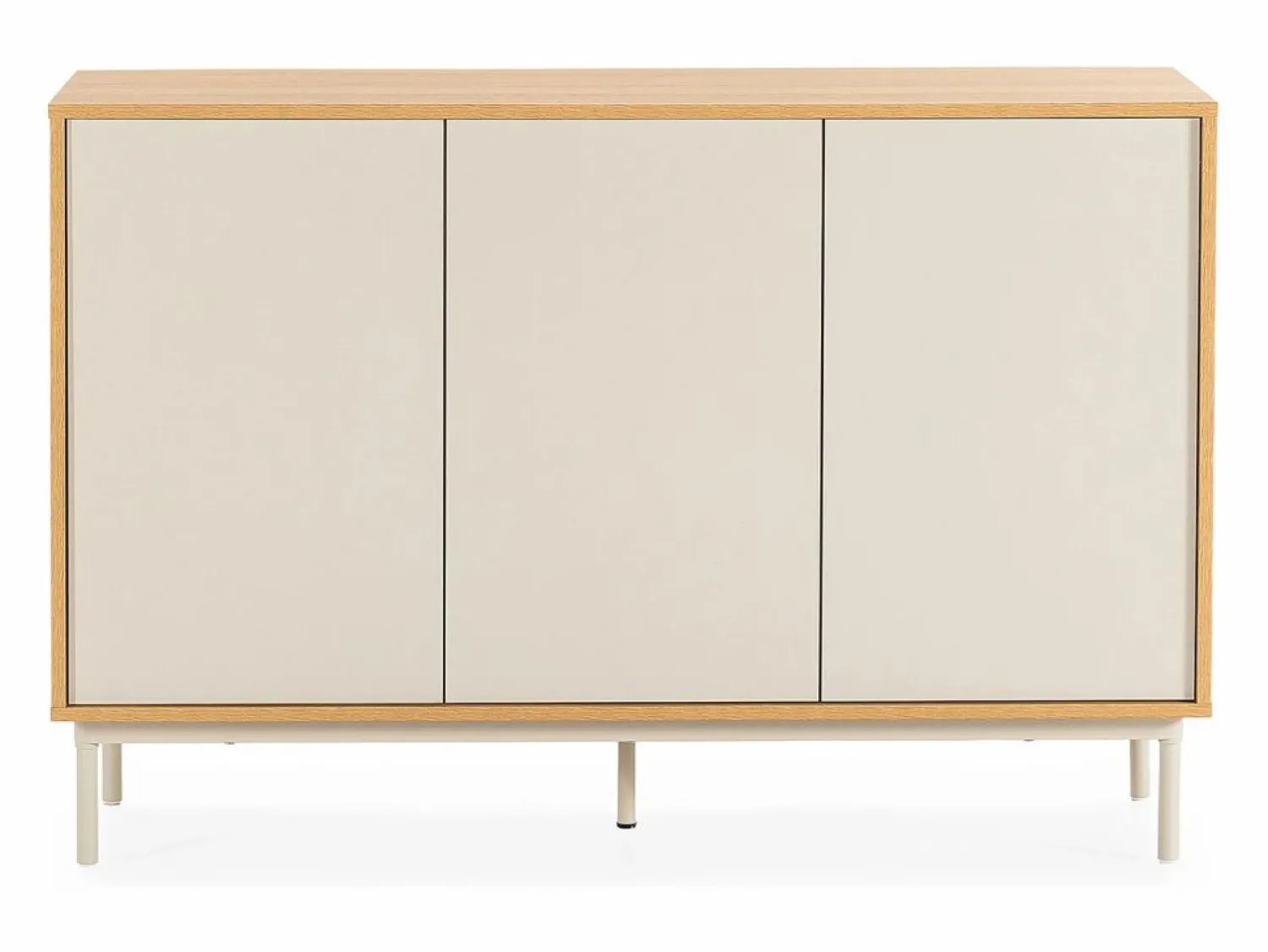 Online VS Venta-stock Aparador Cuzco 3 puertas color Roble/ Gris