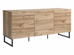 Vente-unique Aparador de 3 puertas - Color: Natural - CEVANIA