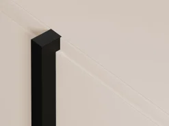 Vente-unique Aparador de 4 puertas en MDF - Beige y negro - LUVONIA