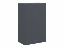 Clearance vidaxl Aparador de acero antracita 67x39x107 cm Gris antracita