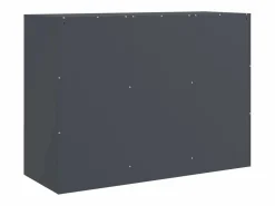 vidaxl Aparador de acero antracita 99x39x73 cm Gris antracita