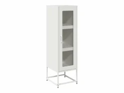 vidaxl Aparador de acero laminado en frío 36x39x123 cm