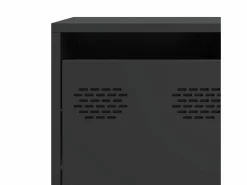 New vidaxl Aparador de acero laminado en frío 135x39x73,5 cm Negro