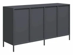 Best vidaxl Aparador de acero laminado en frío antracita 135x39x73,5 cm Gris antracita