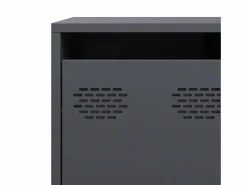 Best vidaxl Aparador de acero laminado en frío antracita 135x39x73,5 cm Gris antracita