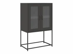 vidaxl Aparador de acero 68x39x107 cm