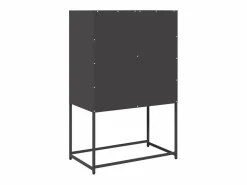 vidaxl Aparador de acero 68x39x107 cm