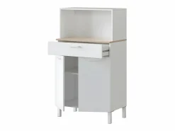 Loungitude Aparador de cocina 2 puertas y 1 cajón L72 cm - Kira