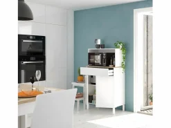 Loungitude Aparador de cocina 2 puertas y 1 cajón L72 cm - Kira
