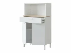 Loungitude Aparador de cocina 2 puertas y 1 cajón L72 cm - Kira