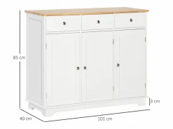 Homcom Aparador de cocina 101x40x85 cm