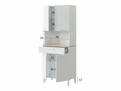 Discount Aparador de Cocina con 4 puertas + 1 cajón - L72 cm Aparador De Cocina