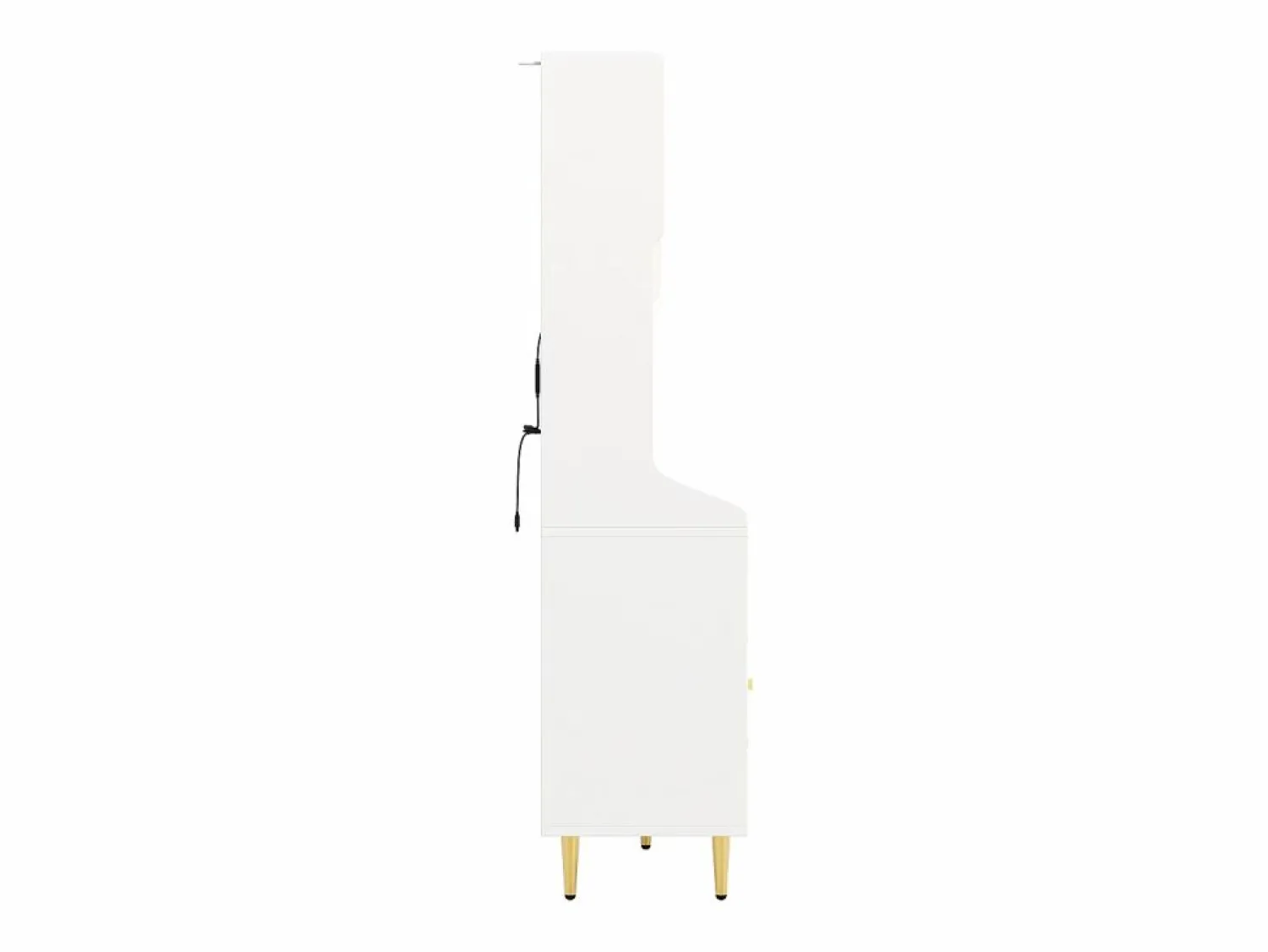 Hot Aparador de cocina con iluminación LED, 4 puertas, 3 cajones y botellero - Aparador De Cocina