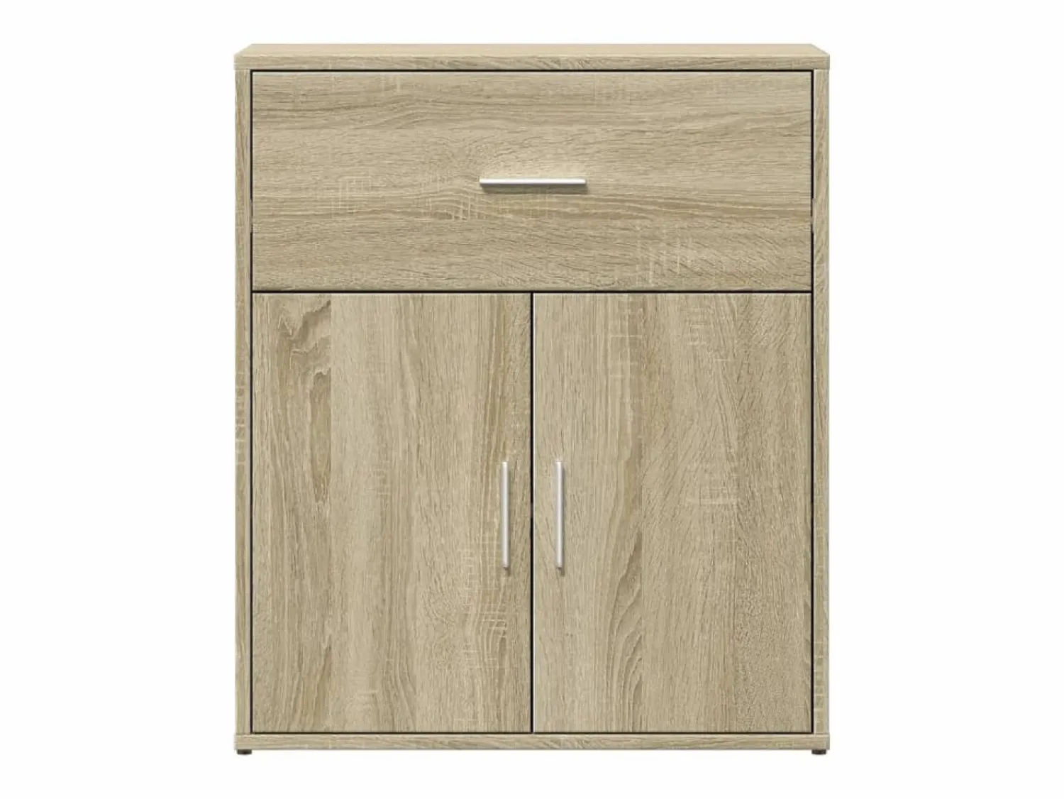 Outlet vidaxl Aparador de madera de ingeniería roble Sonoma 60x31x70 cm Marru00f3n
