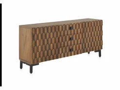New Aparador de madera maciza de mango marrón Aparador