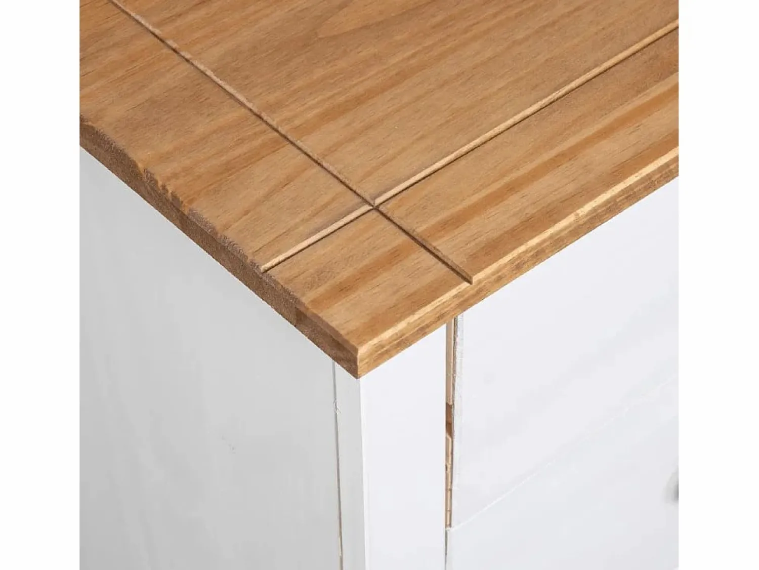 Hot Aparador de madera maciza pino estilo Panamá 46x40x89 cm Cómoda