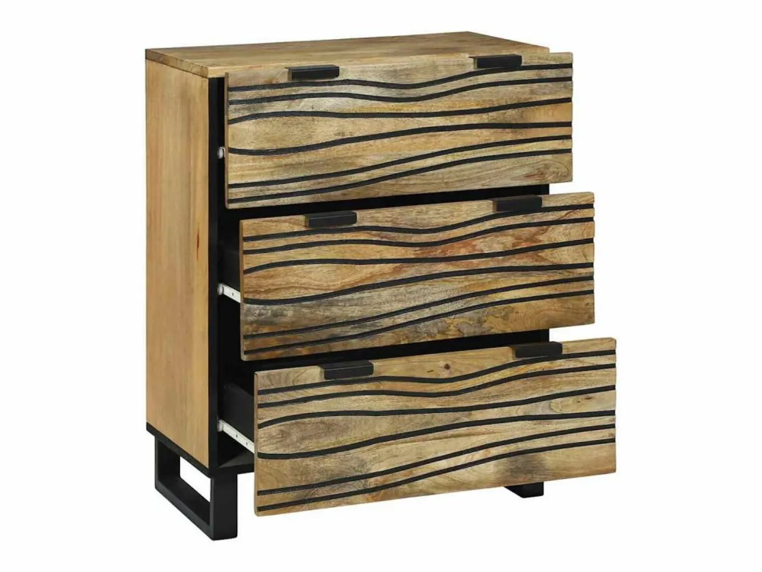 Clearance Aparador de madera maciza de mango de 60x33,5x75 cm Mueble De Bebé