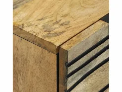 Clearance Aparador de madera maciza de mango de 60x33,5x75 cm Mueble De Bebé