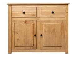 vidaxl Aparador de madera maciza de pino estilo Panamá 93x40x80 cm