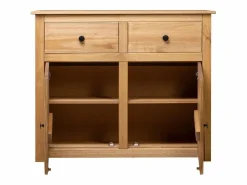 vidaxl Aparador de madera maciza de pino estilo Panamá 93x40x80 cm