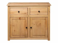 vidaxl Aparador de madera maciza de pino estilo Panamá 93x40x80 cm
