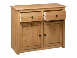 vidaxl Aparador de madera maciza de pino estilo Panamá 93x40x80 cm
