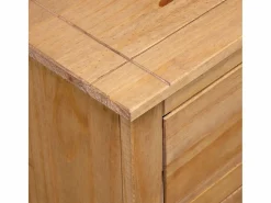 vidaxl Aparador de madera maciza de pino estilo Panamá 93x40x80 cm