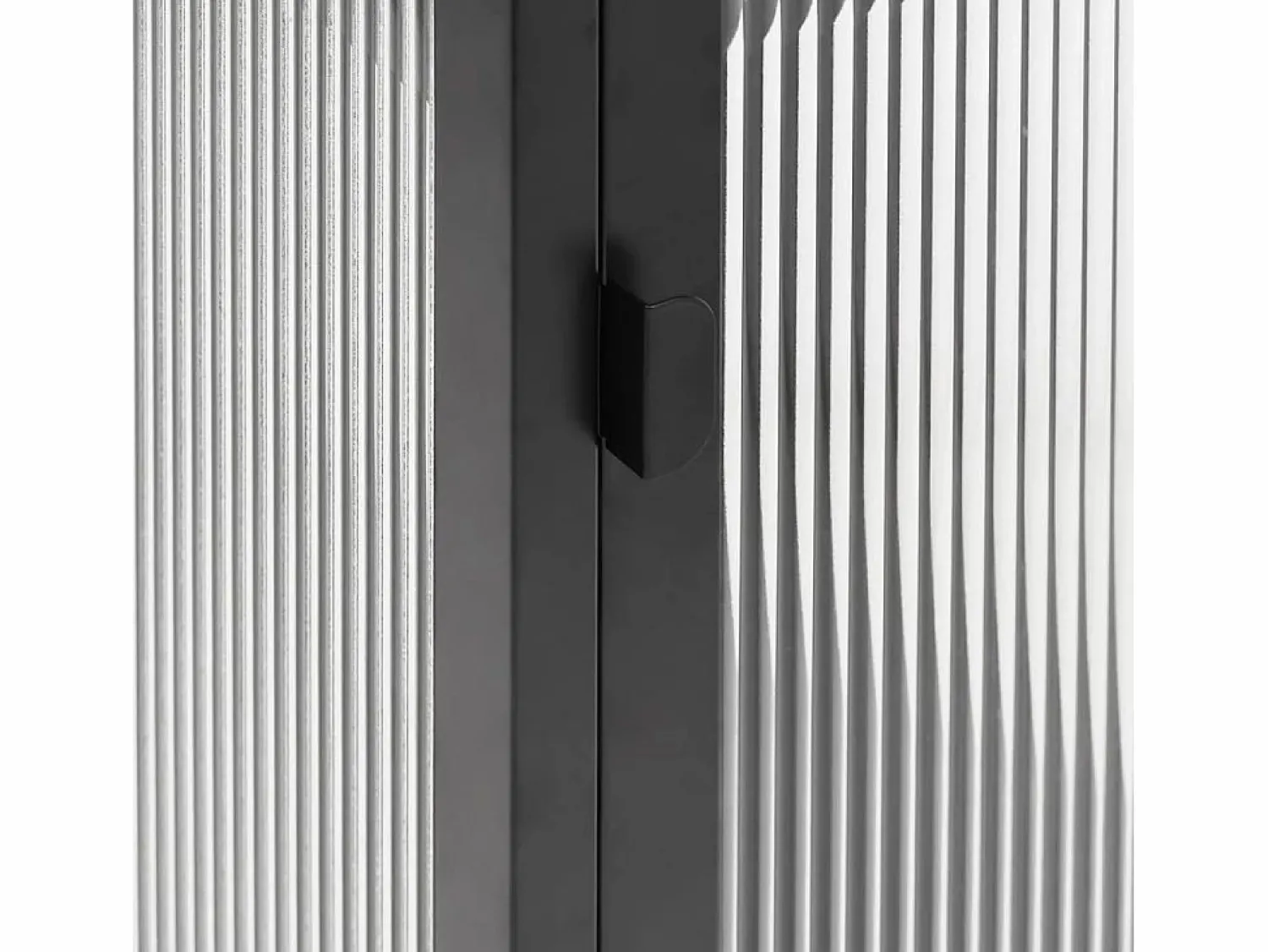 Online Clicnbuy Aparador de vidrio y acero 105x35x70 cm Negro