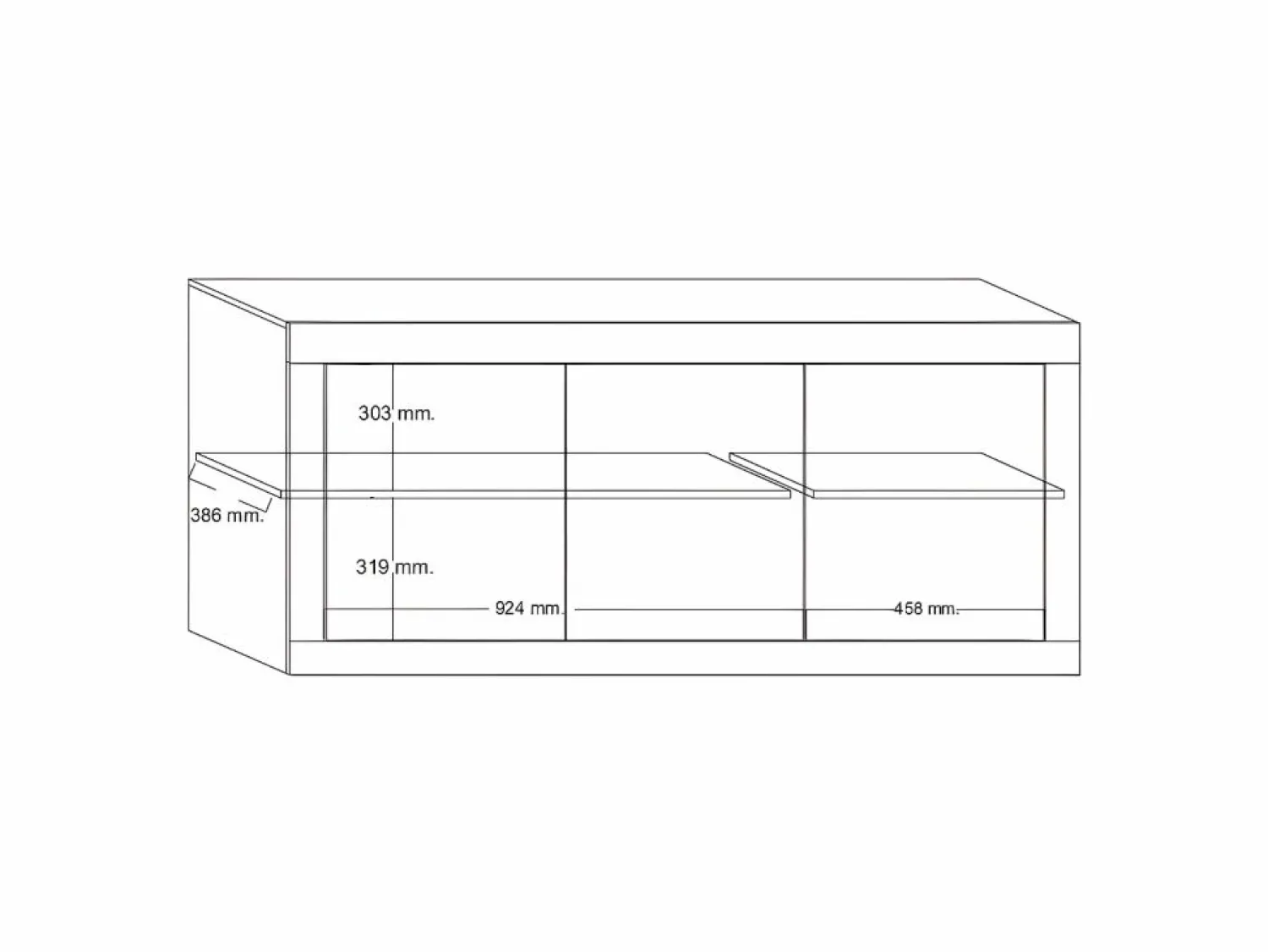 Sale Vente-unique Aparador design 3 puertas lacado COMETE Blanco