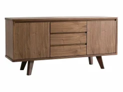 Hot Miliboo Aparador diseño nogal FIFTIES Marru00f3n