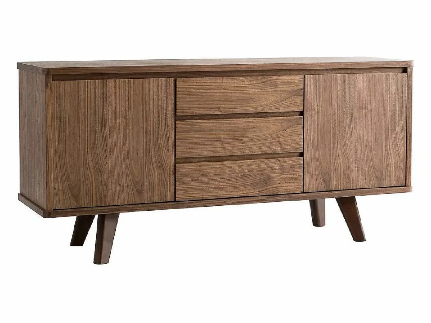 Hot Miliboo Aparador diseño nogal FIFTIES Marru00f3n