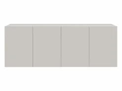 Best Aparador Egypt con 4 puertas y 4 compartimentos brillo 180x38x70 cm Blanco