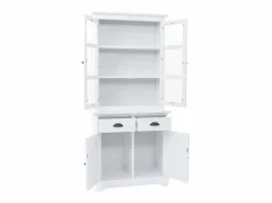 vidaxl Aparador galés con 4 puertas MDF y madera de pino 80x40x180 cm