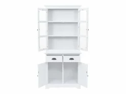 vidaxl Aparador galés con 4 puertas MDF y madera de pino 80x40x180 cm