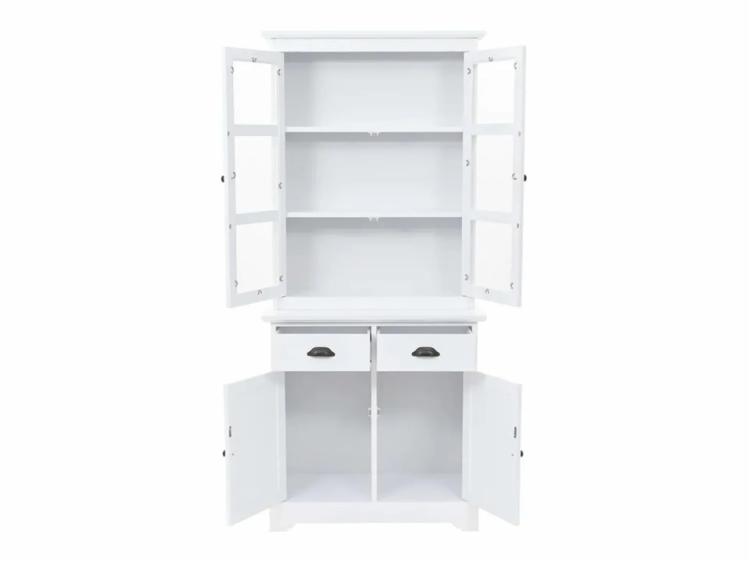vidaxl Aparador galés con 4 puertas MDF y madera de pino 80x40x180 cm